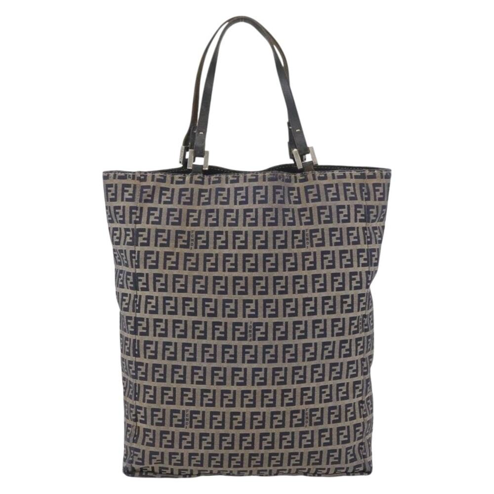 Fendi Zucchino Handbag Navy